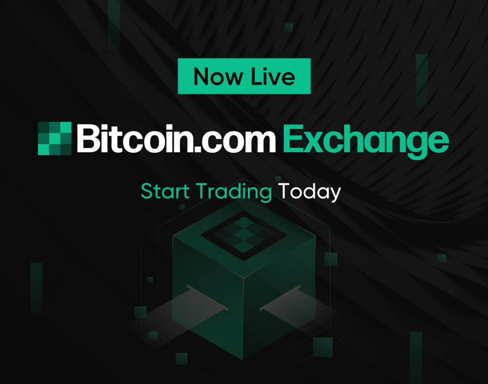 Bitcoin.com Exchange is live
- Start trading today