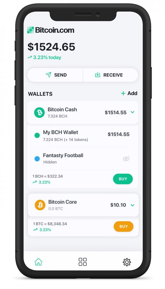 Bitcoin.com Wallet app